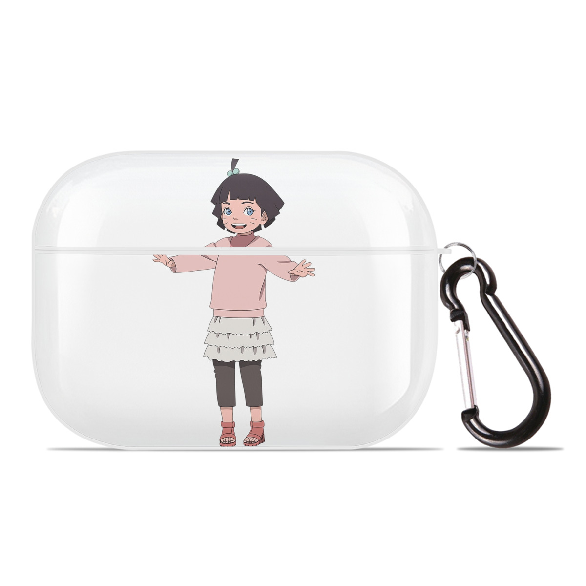（画像用） NARUTO -ナルト- うずまき ヒマワリ Uzumaki Himawari 【AirPods Pro用】ハードシェル保護ケース 耐衝撃・防指紋・カラビナ付き商品仕様