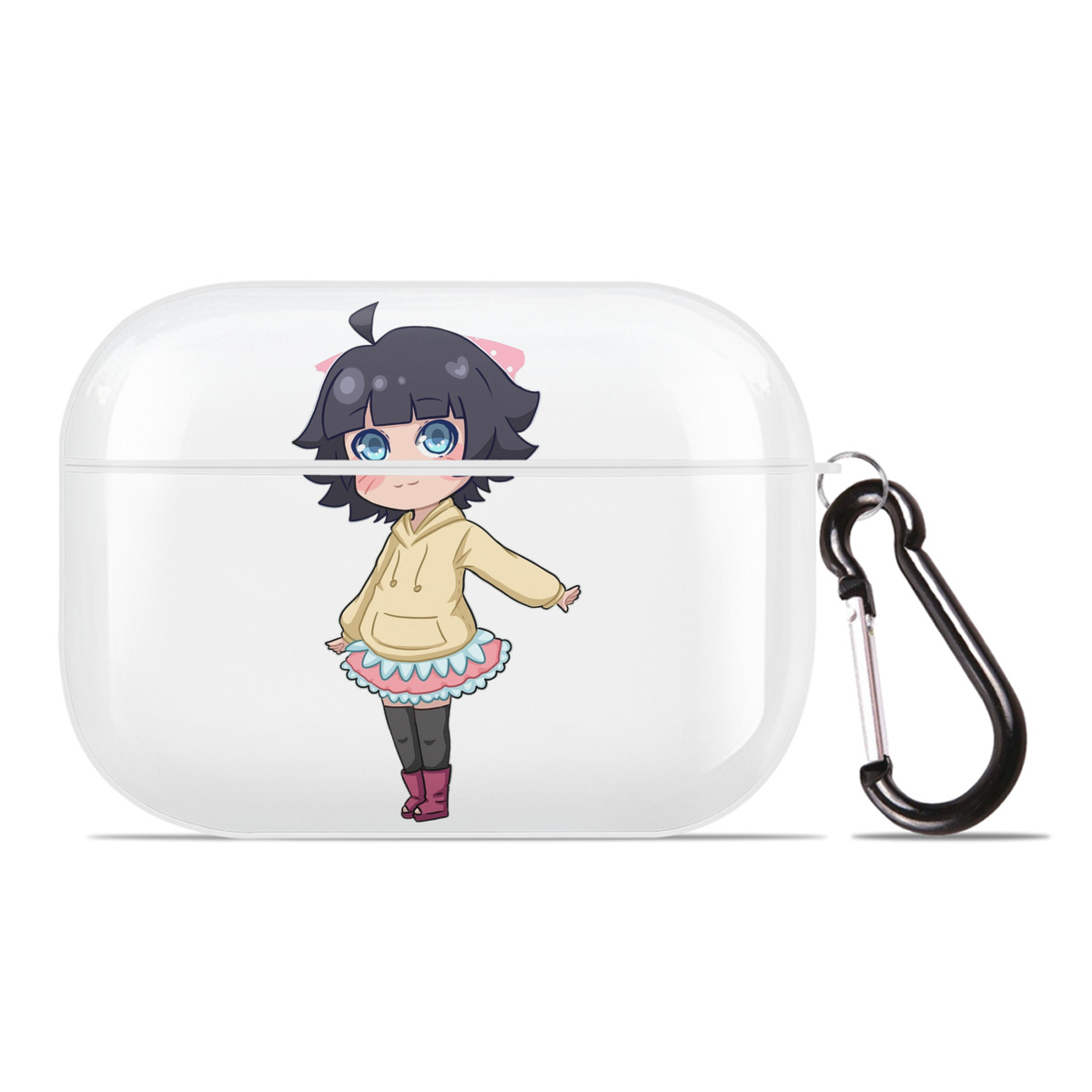 （画像用） NARUTO -ナルト- うずまき ヒマワリ Uzumaki Himawari 【AirPods Pro用】ハードシェル保護ケース 耐衝撃・防指紋・カラビナ付き商品仕様