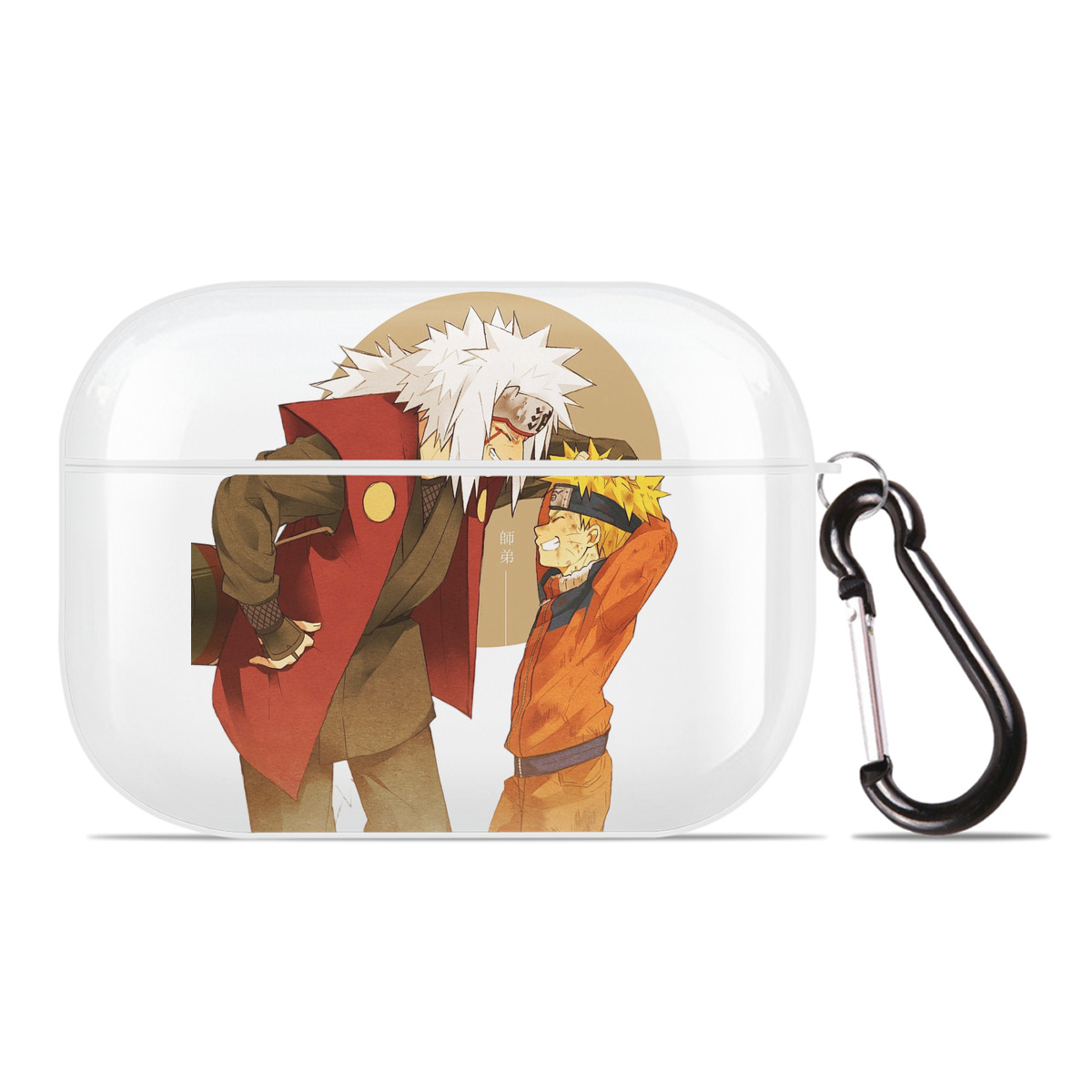 （画像用） NARUTO -ナルト- 自来也（じらいや） Jiraiya 【AirPods Pro用】ハードシェル保護ケース 耐衝撃・防指紋・カラビナ付き商品仕様