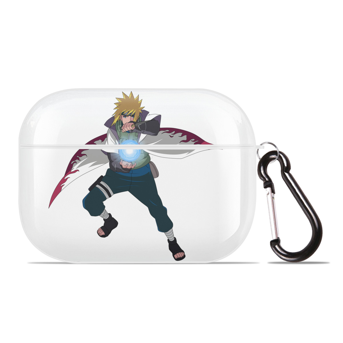 （画像用） NARUTO -ナルト- 波風 ミナト Namikaze Minato 【AirPods Pro用】ハードシェル保護ケース 耐衝撃・防指紋・カラビナ付き商品仕様