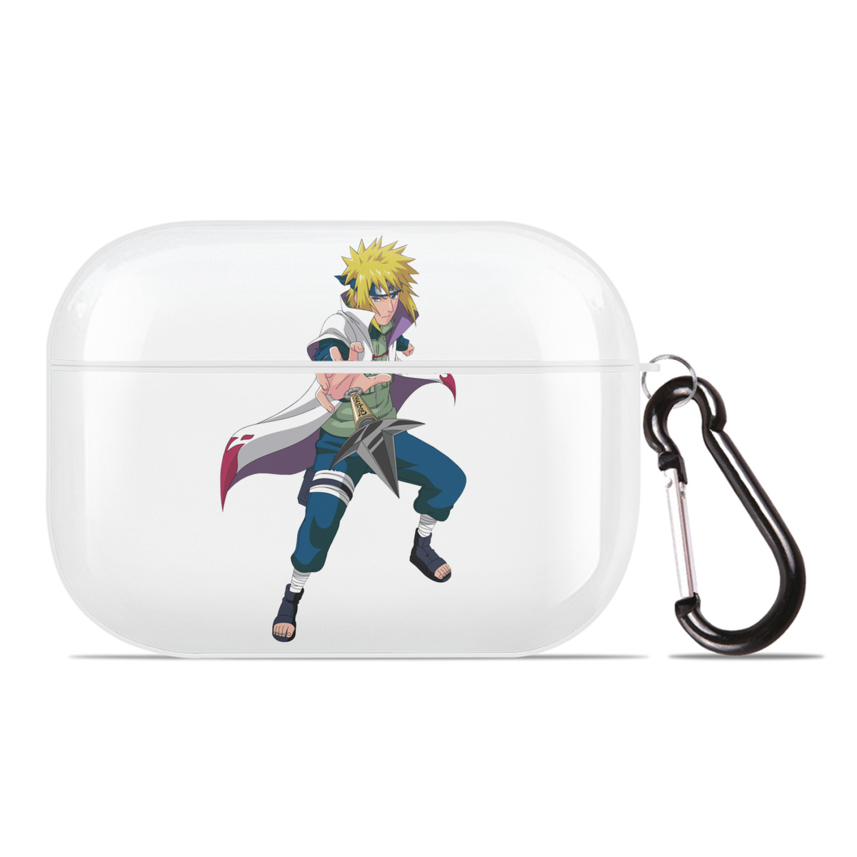 （画像用） NARUTO -ナルト- 波風 ミナト Namikaze Minato 【AirPods Pro用】ハードシェル保護ケース 耐衝撃・防指紋・カラビナ付き商品仕様