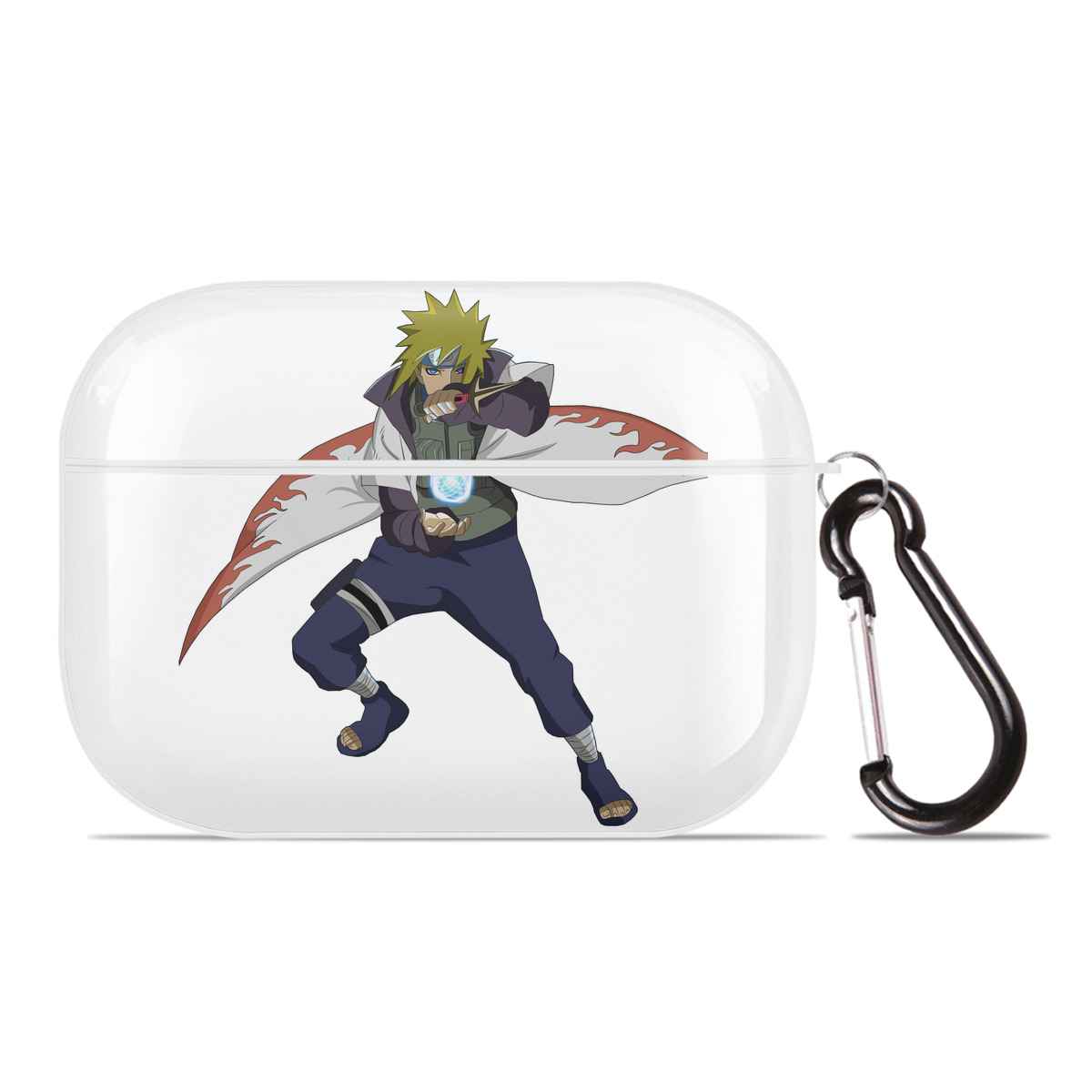 （画像用） NARUTO -ナルト- 波風 ミナト Namikaze Minato 【AirPods Pro用】ハードシェル保護ケース 耐衝撃・防指紋・カラビナ付き商品仕様