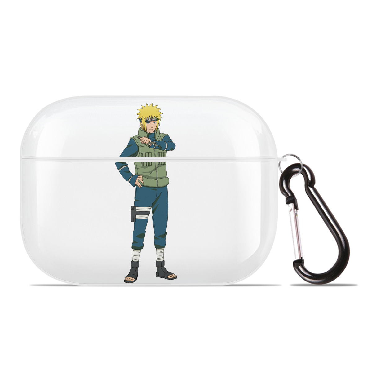（画像用） NARUTO -ナルト- 波風 ミナト Namikaze Minato 【AirPods Pro用】ハードシェル保護ケース 耐衝撃・防指紋・カラビナ付き商品仕様
