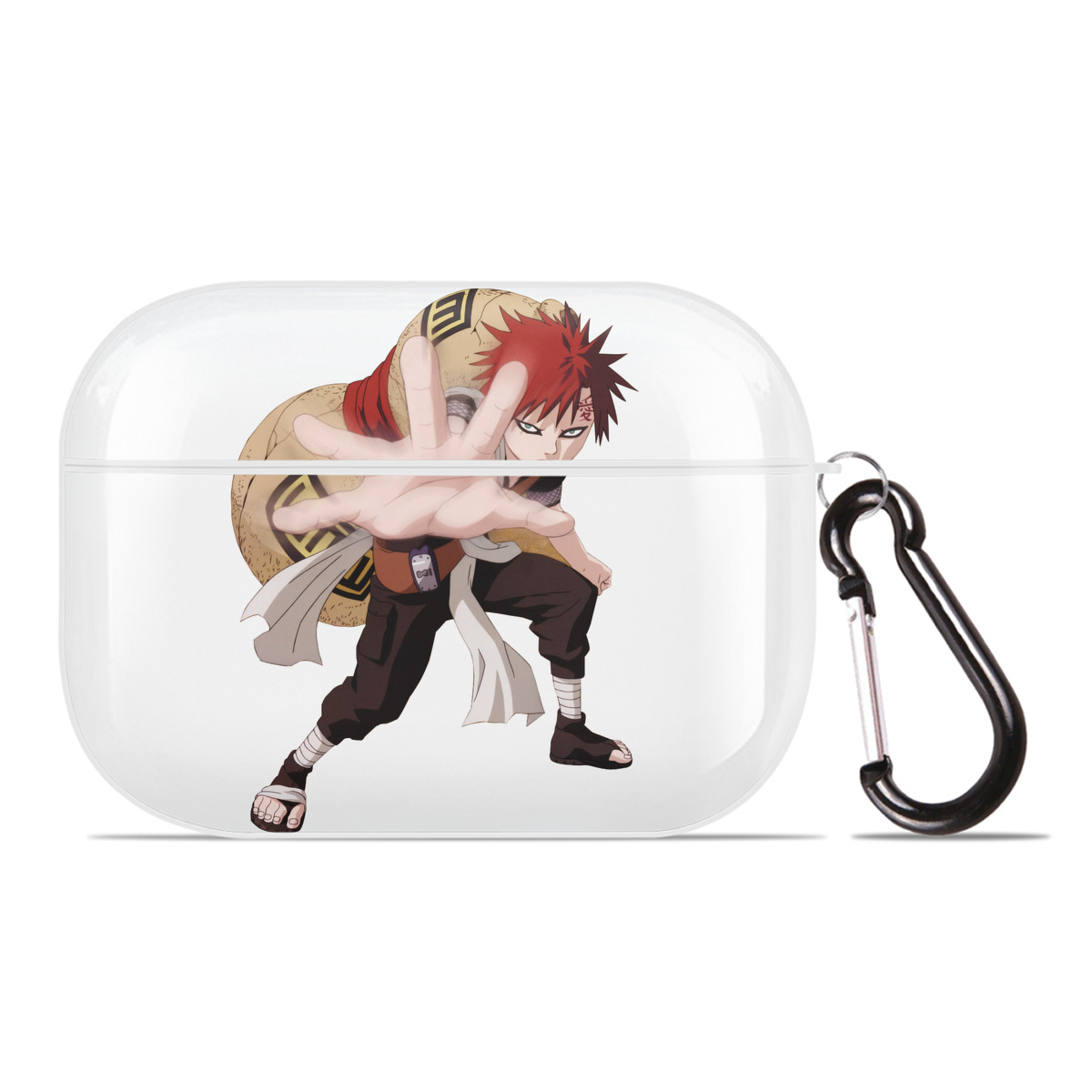 （画像用） NARUTO -ナルト- ガアラ Gaara 【AirPods Pro用】ハードシェル保護ケース 耐衝撃・防指紋・カラビナ付き商品仕様