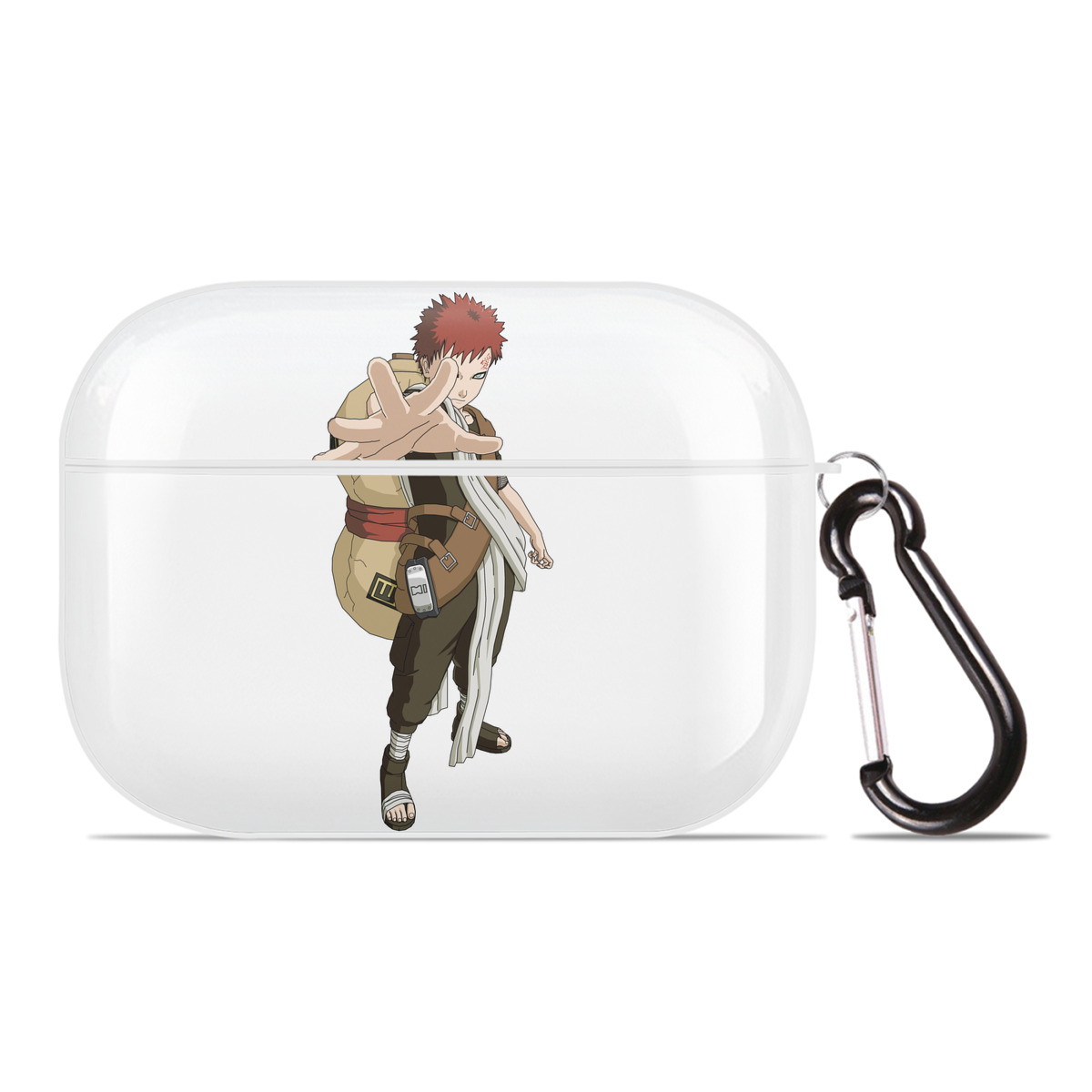 （画像用） NARUTO -ナルト- ガアラ Gaara 【AirPods Pro用】ハードシェル保護ケース 耐衝撃・防指紋・カラビナ付き商品仕様