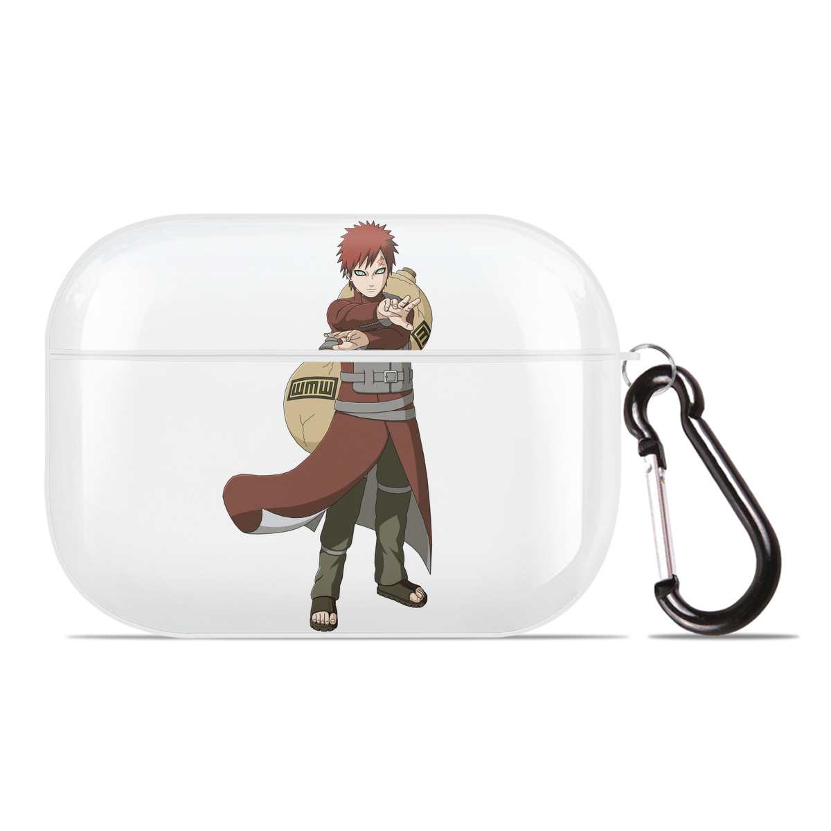 （画像用） NARUTO -ナルト- ガアラ Gaara 【AirPods Pro用】ハードシェル保護ケース 耐衝撃・防指紋・カラビナ付き商品仕様