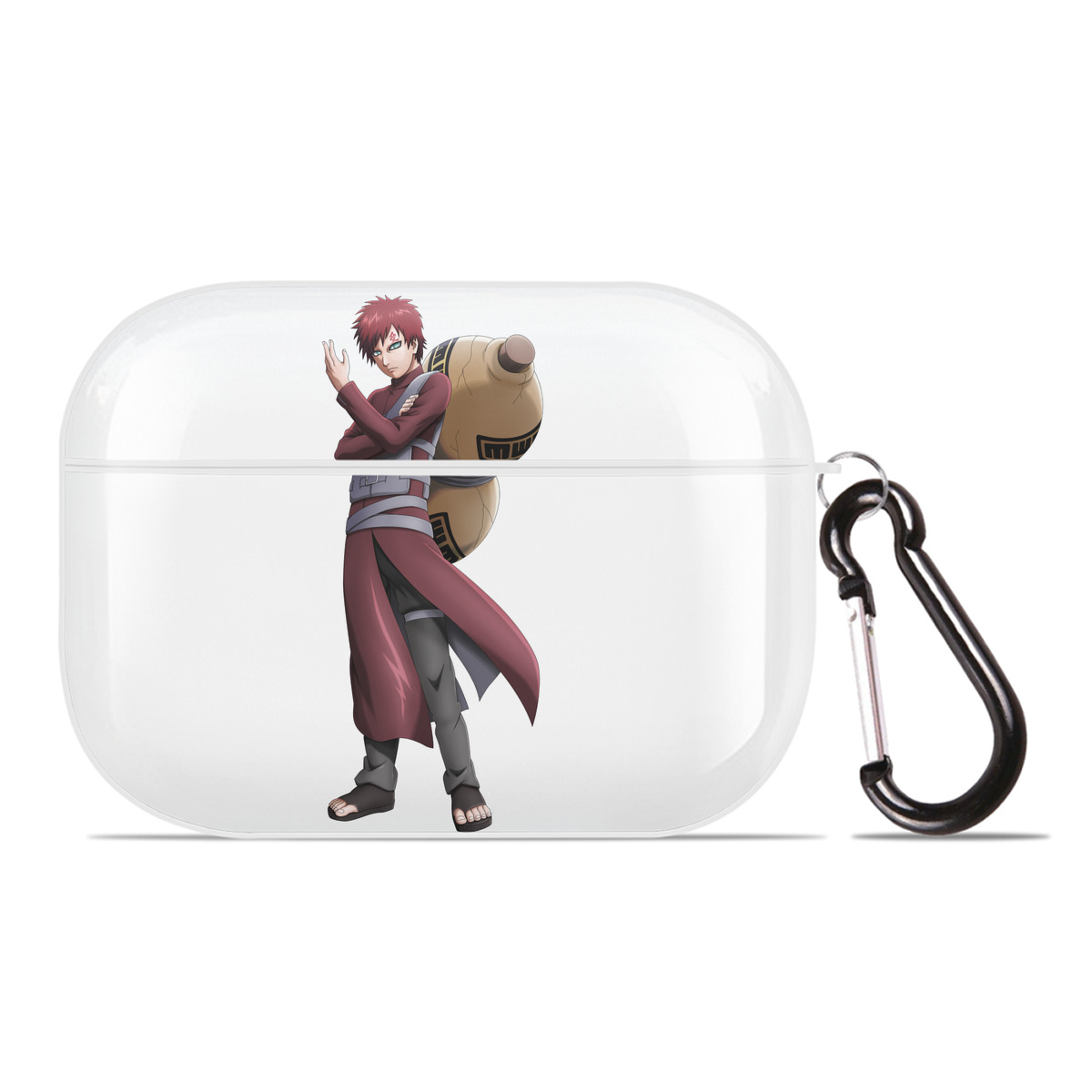 （画像用） NARUTO -ナルト- ガアラ Gaara 【AirPods Pro用】ハードシェル保護ケース 耐衝撃・防指紋・カラビナ付き商品仕様