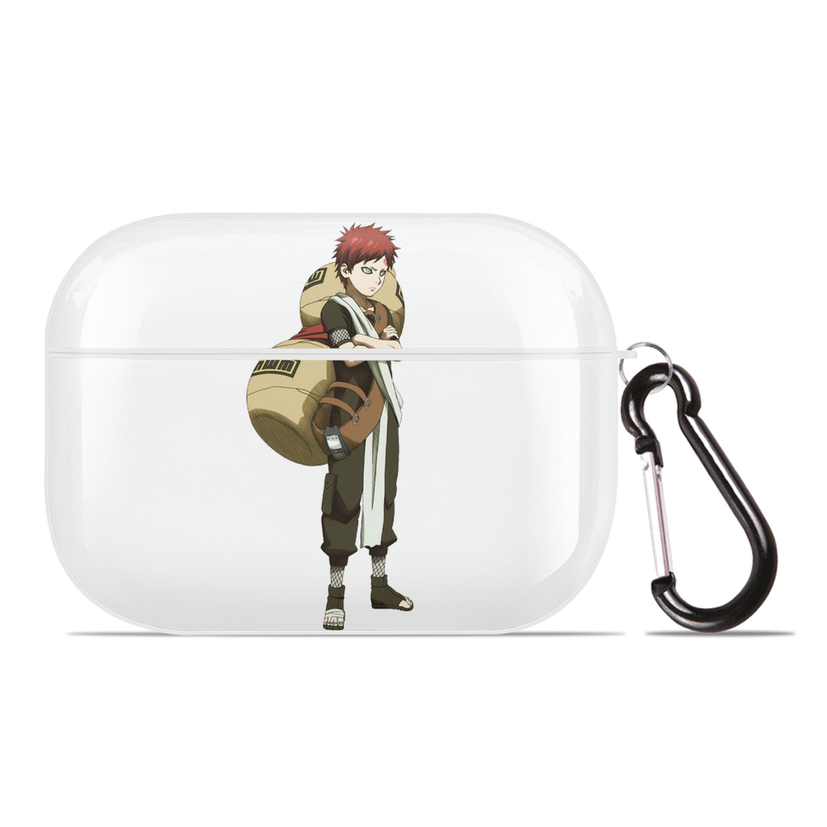 （画像用） NARUTO -ナルト- ガアラ Gaara 【AirPods Pro用】ハードシェル保護ケース 耐衝撃・防指紋・カラビナ付き商品仕様