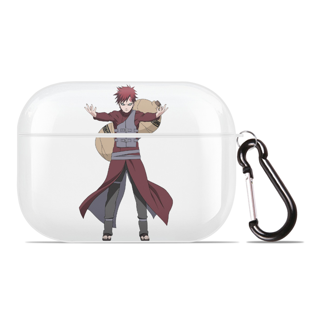 （画像用） NARUTO -ナルト- ガアラ Gaara 【AirPods Pro用】ハードシェル保護ケース 耐衝撃・防指紋・カラビナ付き商品仕様