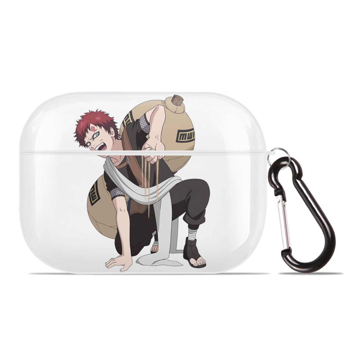 （画像用） NARUTO -ナルト- ガアラ Gaara 【AirPods Pro用】ハードシェル保護ケース 耐衝撃・防指紋・カラビナ付き商品仕様