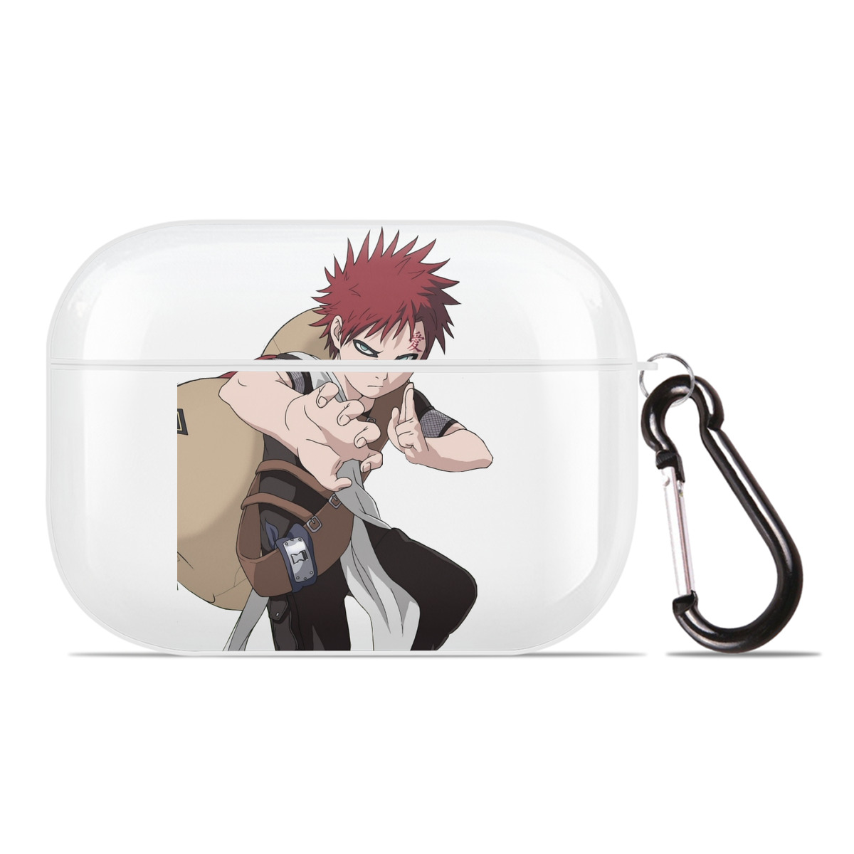 （画像用） NARUTO -ナルト- ガアラ Gaara 【AirPods Pro用】ハードシェル保護ケース 耐衝撃・防指紋・カラビナ付き商品仕様
