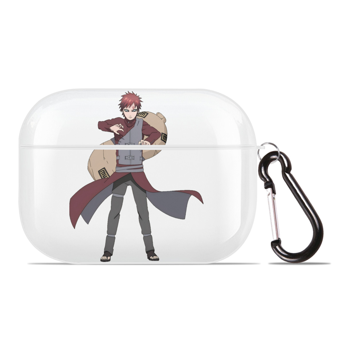 （画像用） NARUTO -ナルト- ガアラ Gaara 【AirPods Pro用】ハードシェル保護ケース 耐衝撃・防指紋・カラビナ付き商品仕様