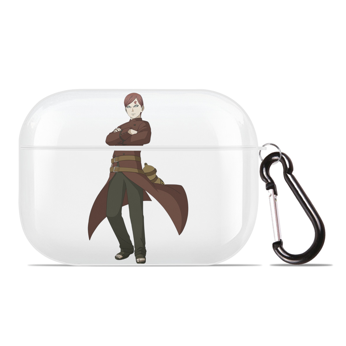 （画像用） NARUTO -ナルト- ガアラ Gaara 【AirPods Pro用】ハードシェル保護ケース 耐衝撃・防指紋・カラビナ付き商品仕様