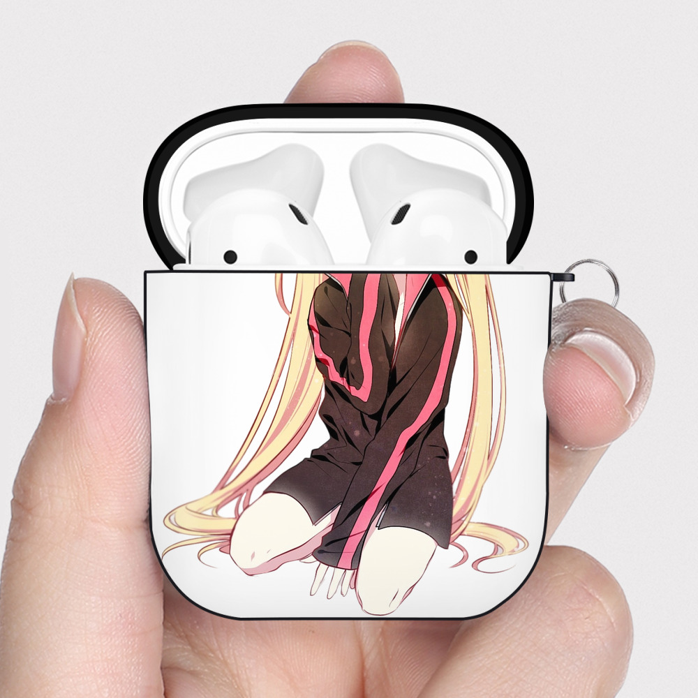 （画像用） NARUTO -ナルト- うずまき ナルト Uzumaki Naruto AirPods 第2世代保護ケース ハードシェル ブラック 耐衝撃・防指紋・カラビナ付き