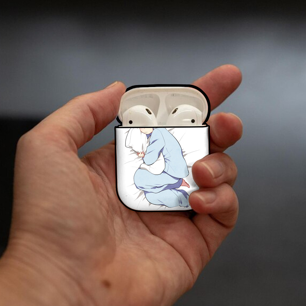 NARUTO -ナルト- うずまき ナルト Uzumaki Naruto AirPods 第2世代保護ケース ハードシェル ブラック 耐衝撃・防指紋・カラビナ付き