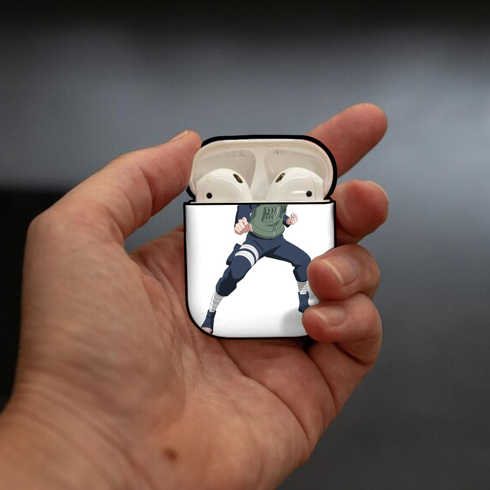 NARUTO -ナルト- 春野サクラ Haruno Sakura AirPods 第2世代保護ケース ハードシェル ブラック 耐衝撃・防指紋・カラビナ付き