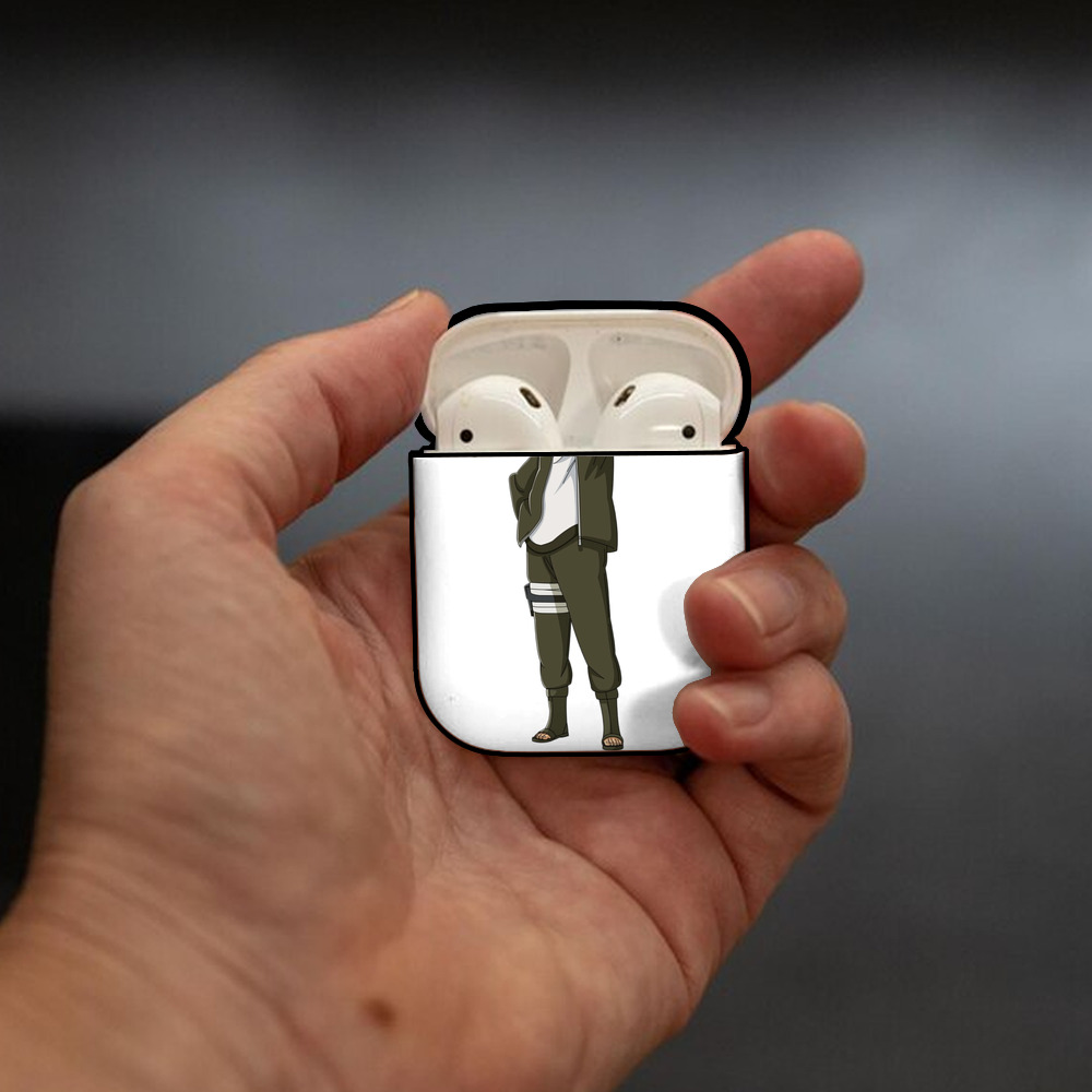 NARUTO -ナルト- うずまき ボルト Uzumaki Boruto AirPods 第2世代保護ケース ハードシェル ブラック 耐衝撃・防指紋・カラビナ付き