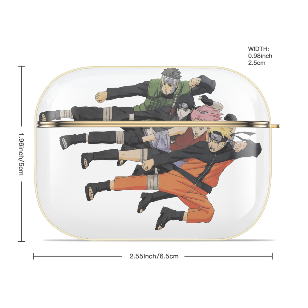 NARUTO -ナルト- うずまき ナルト Uzumaki Naruto 【AirPods Pro用】ハードシェル保護ケース｜耐衝撃・防指紋・カラビナ付き商品仕様