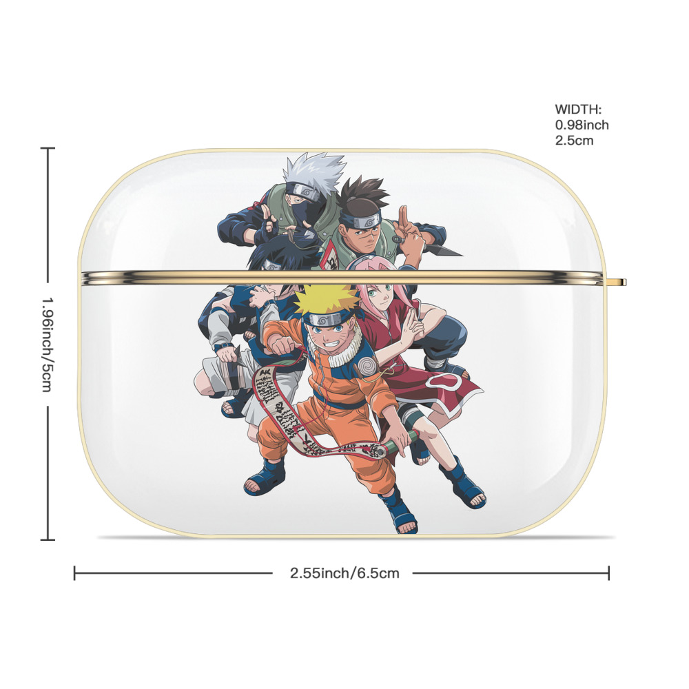NARUTO -ナルト- うずまき ナルト Uzumaki Naruto 【AirPods Pro用】ハードシェル保護ケース｜耐衝撃・防指紋・カラビナ付き商品仕様