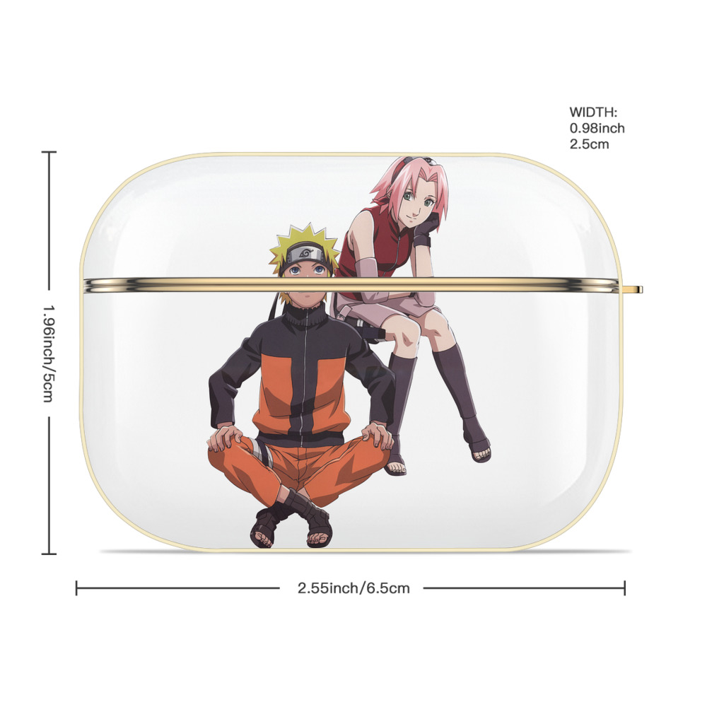 NARUTO -ナルト- うずまき ナルト Uzumaki Naruto 【AirPods Pro用】ハードシェル保護ケース｜耐衝撃・防指紋・カラビナ付き商品仕様