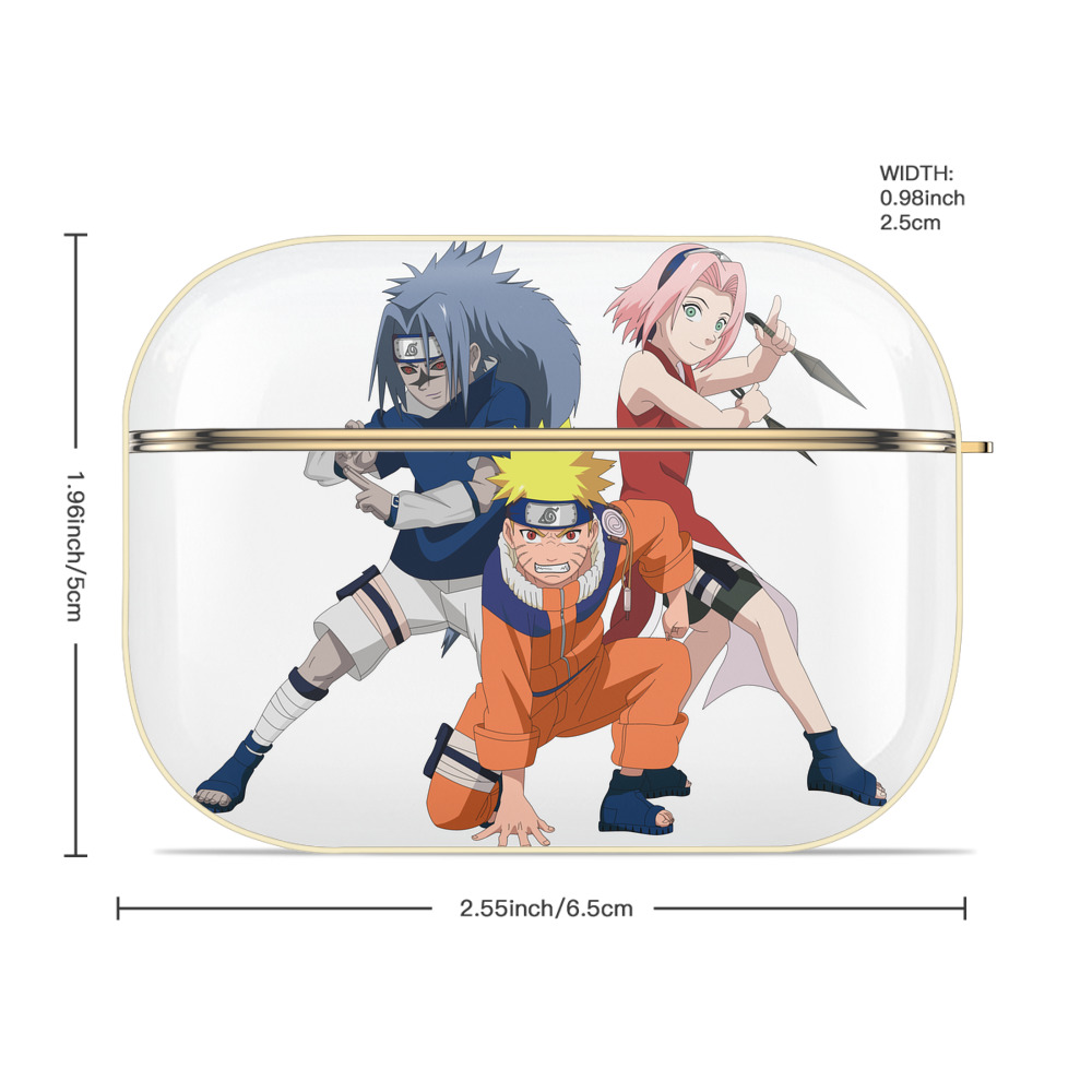 NARUTO -ナルト- うずまき ナルト Uzumaki Naruto 【AirPods Pro用】ハードシェル保護ケース｜耐衝撃・防指紋・カラビナ付き商品仕様