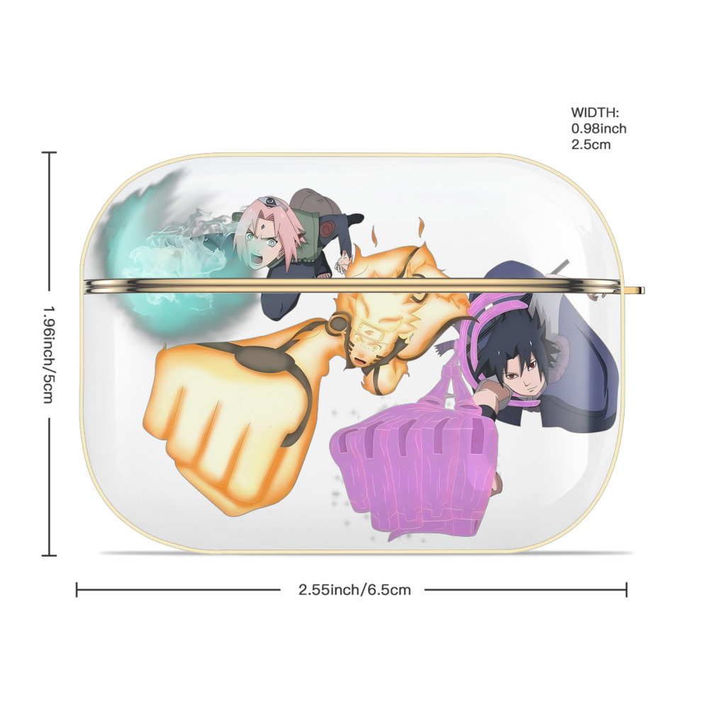 NARUTO -ナルト- うずまき ナルト Uzumaki Naruto 【AirPods Pro用】ハードシェル保護ケース｜耐衝撃・防指紋・カラビナ付き商品仕様