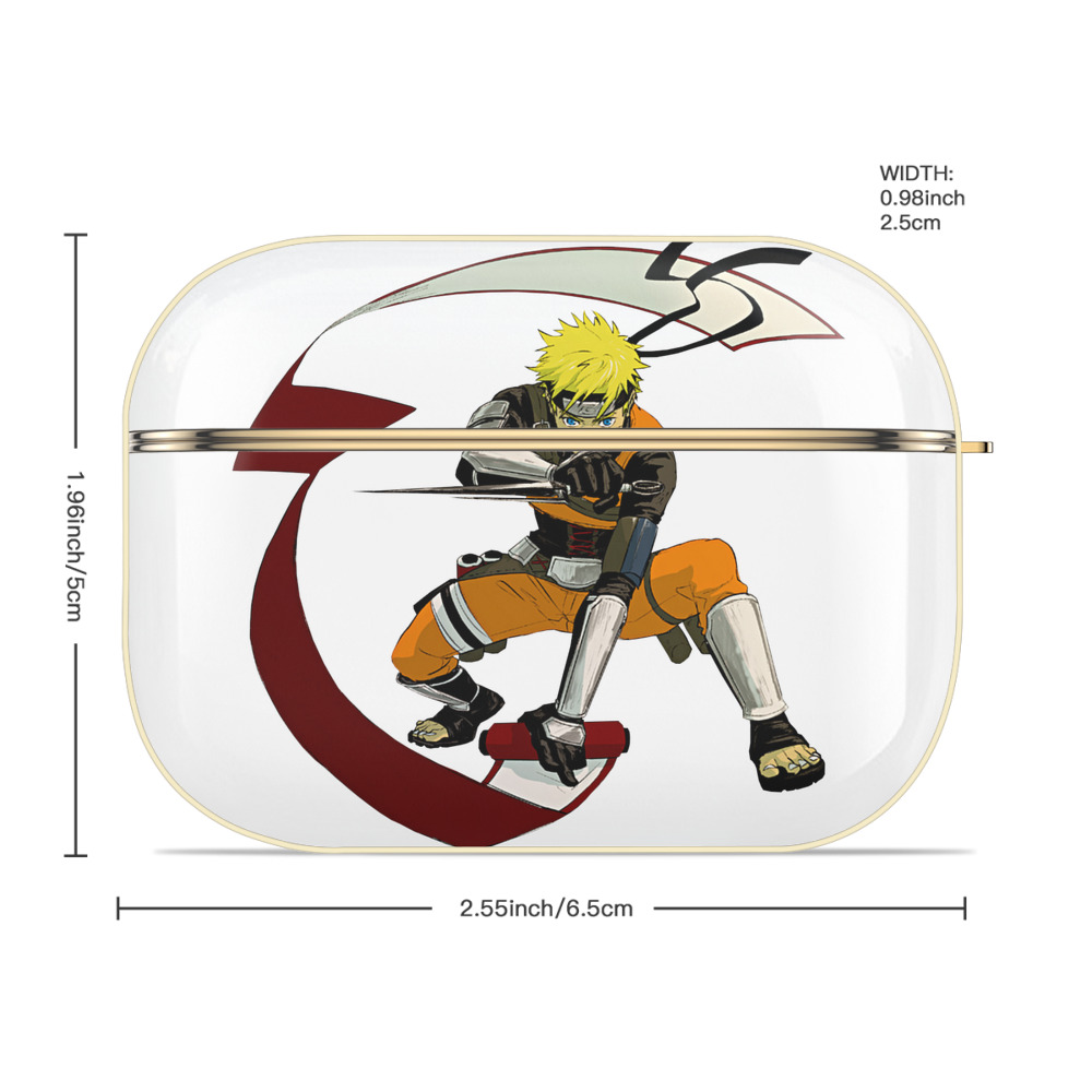 NARUTO -ナルト- うずまき ナルト Uzumaki Naruto 【AirPods Pro用】ハードシェル保護ケース｜耐衝撃・防指紋・カラビナ付き商品仕様