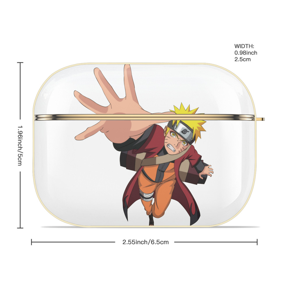 NARUTO -ナルト- うずまき ナルト Uzumaki Naruto 【AirPods Pro用】ハードシェル保護ケース｜耐衝撃・防指紋・カラビナ付き商品仕様