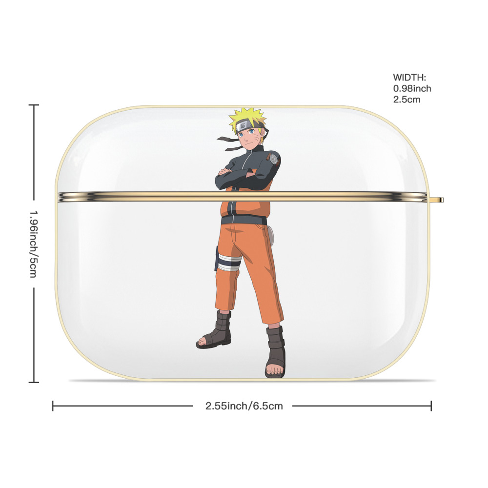 NARUTO -ナルト- うずまき ナルト Uzumaki Naruto 【AirPods Pro用】ハードシェル保護ケース｜耐衝撃・防指紋・カラビナ付き商品仕様