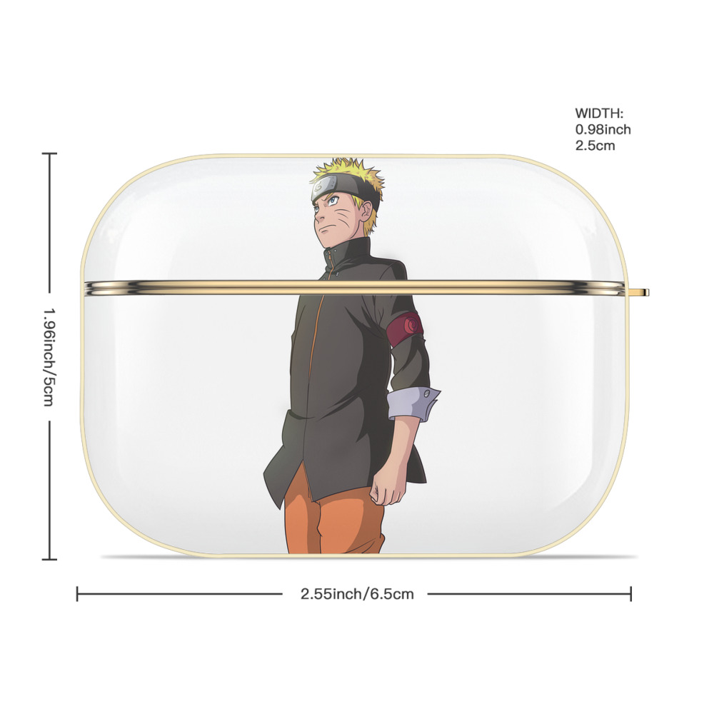 NARUTO -ナルト- うずまき ナルト Uzumaki Naruto 【AirPods Pro用】ハードシェル保護ケース｜耐衝撃・防指紋・カラビナ付き商品仕様