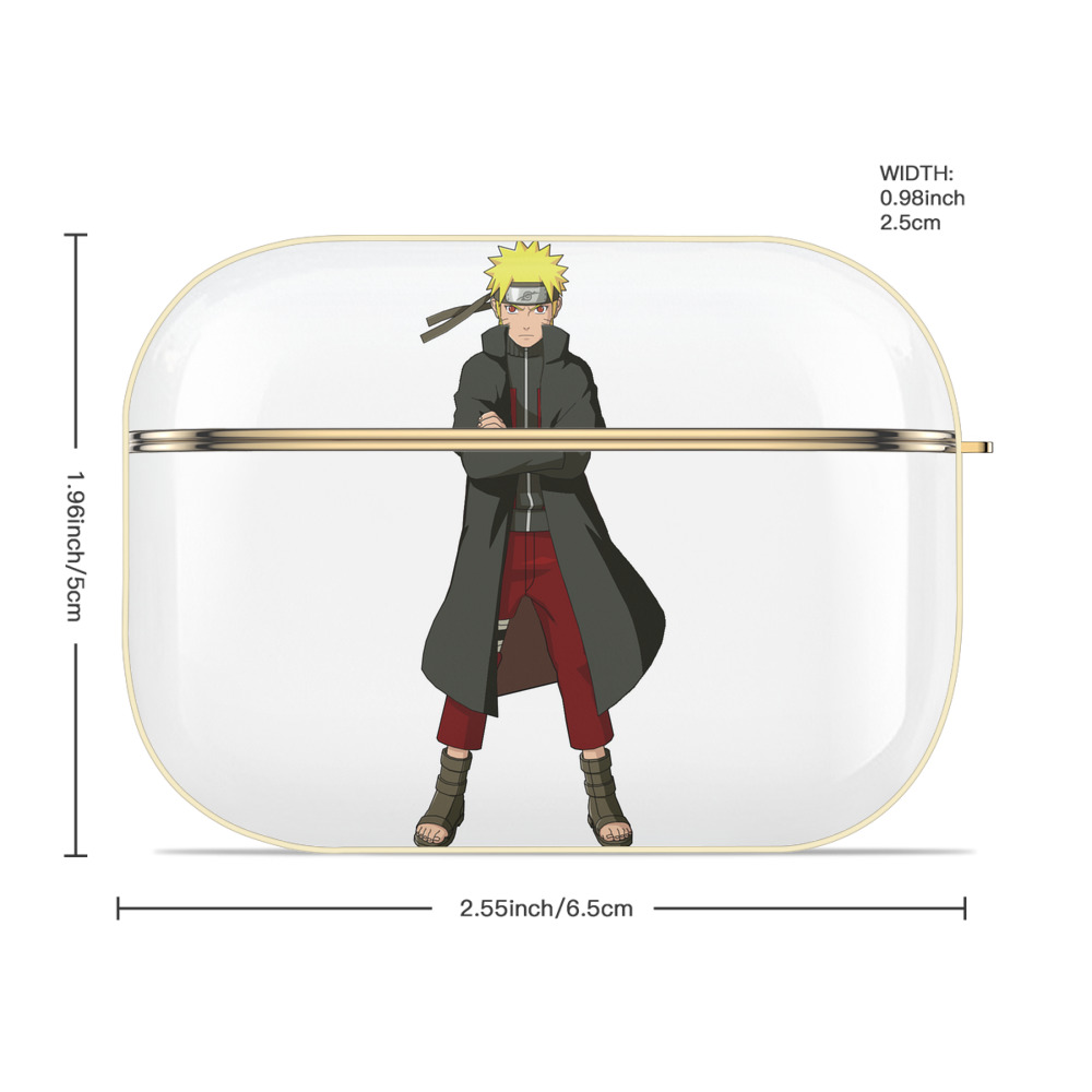 NARUTO -ナルト- うずまき ナルト Uzumaki Naruto 【AirPods Pro用】ハードシェル保護ケース｜耐衝撃・防指紋・カラビナ付き商品仕様