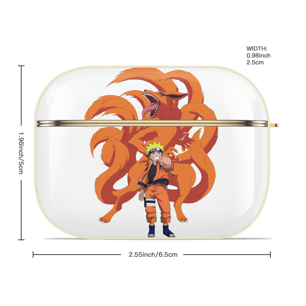NARUTO -ナルト- うずまき ナルト Uzumaki Naruto 【AirPods Pro用】ハードシェル保護ケース｜耐衝撃・防指紋・カラビナ付き商品仕様