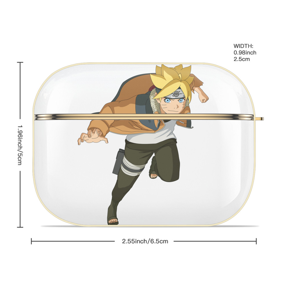 NARUTO -ナルト- うずまき ナルト Uzumaki Naruto 【AirPods Pro用】ハードシェル保護ケース｜耐衝撃・防指紋・カラビナ付き商品仕様