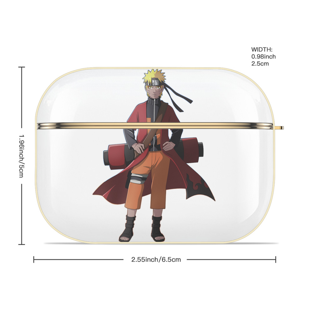 NARUTO -ナルト- うずまき ナルト Uzumaki Naruto 【AirPods Pro用】ハードシェル保護ケース｜耐衝撃・防指紋・カラビナ付き商品仕様