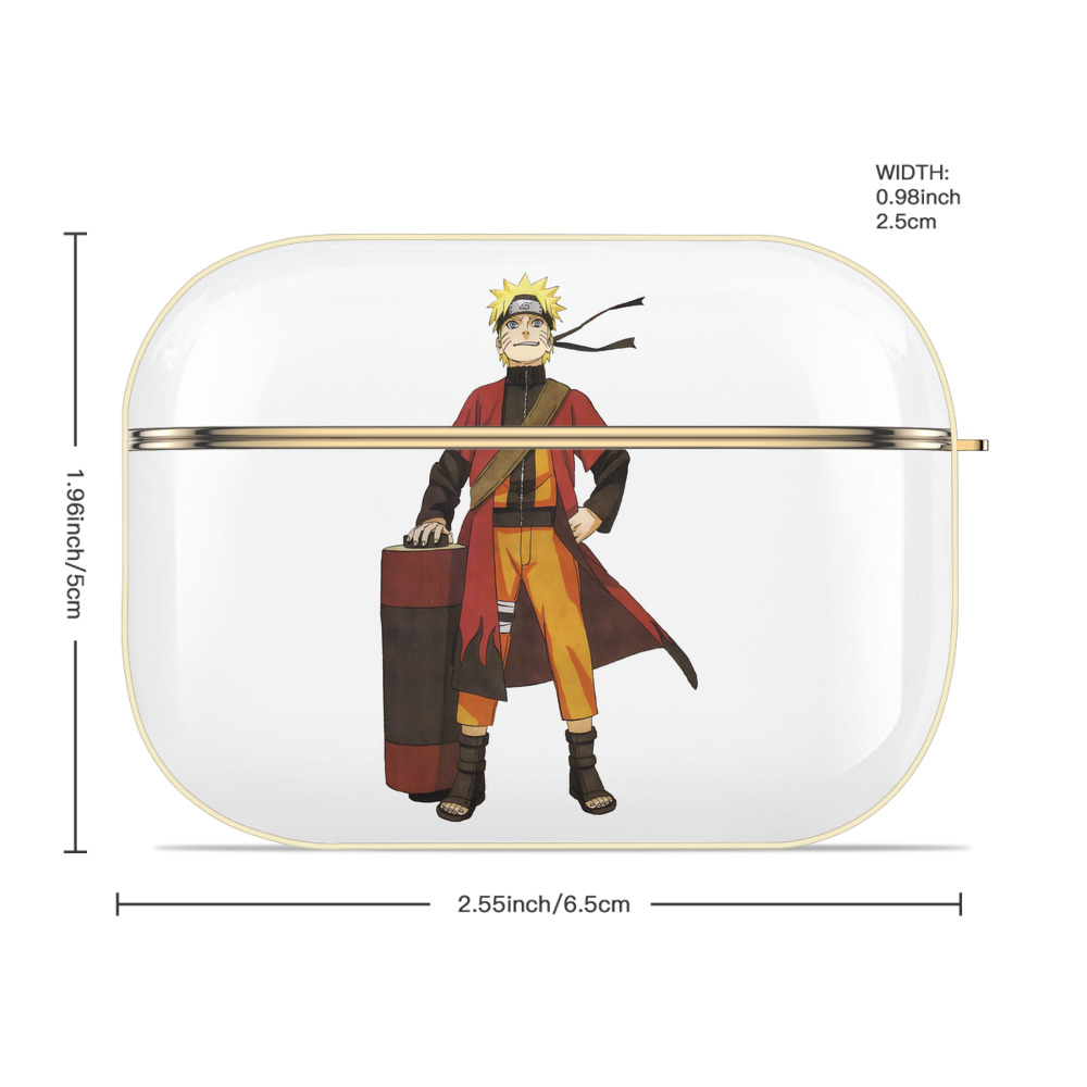 NARUTO -ナルト- うずまき ナルト Uzumaki Naruto 【AirPods Pro用】ハードシェル保護ケース｜耐衝撃・防指紋・カラビナ付き商品仕様