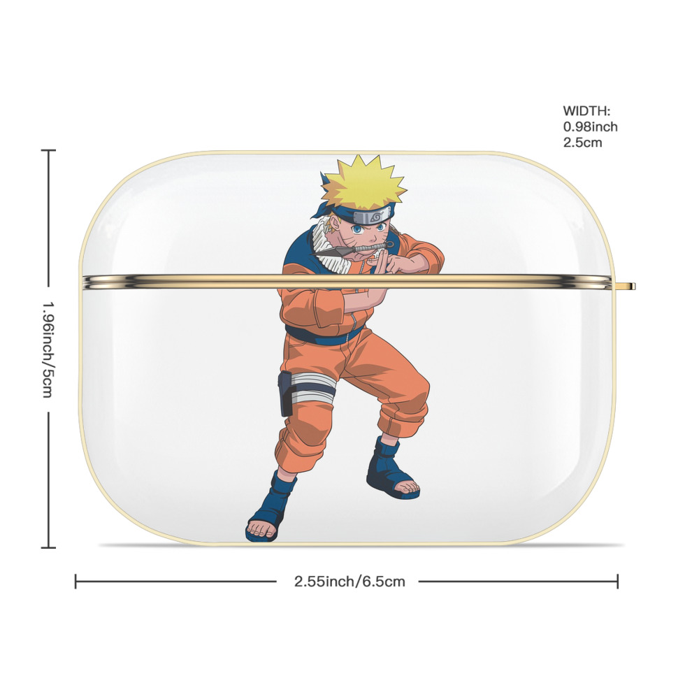 NARUTO -ナルト- うずまき ナルト Uzumaki Naruto 【AirPods Pro用】ハードシェル保護ケース｜耐衝撃・防指紋・カラビナ付き商品仕様