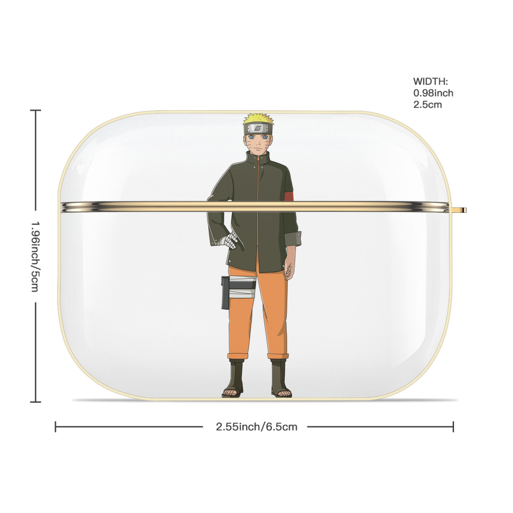 NARUTO -ナルト- うずまき ナルト Uzumaki Naruto 【AirPods Pro用】ハードシェル保護ケース｜耐衝撃・防指紋・カラビナ付き商品仕様