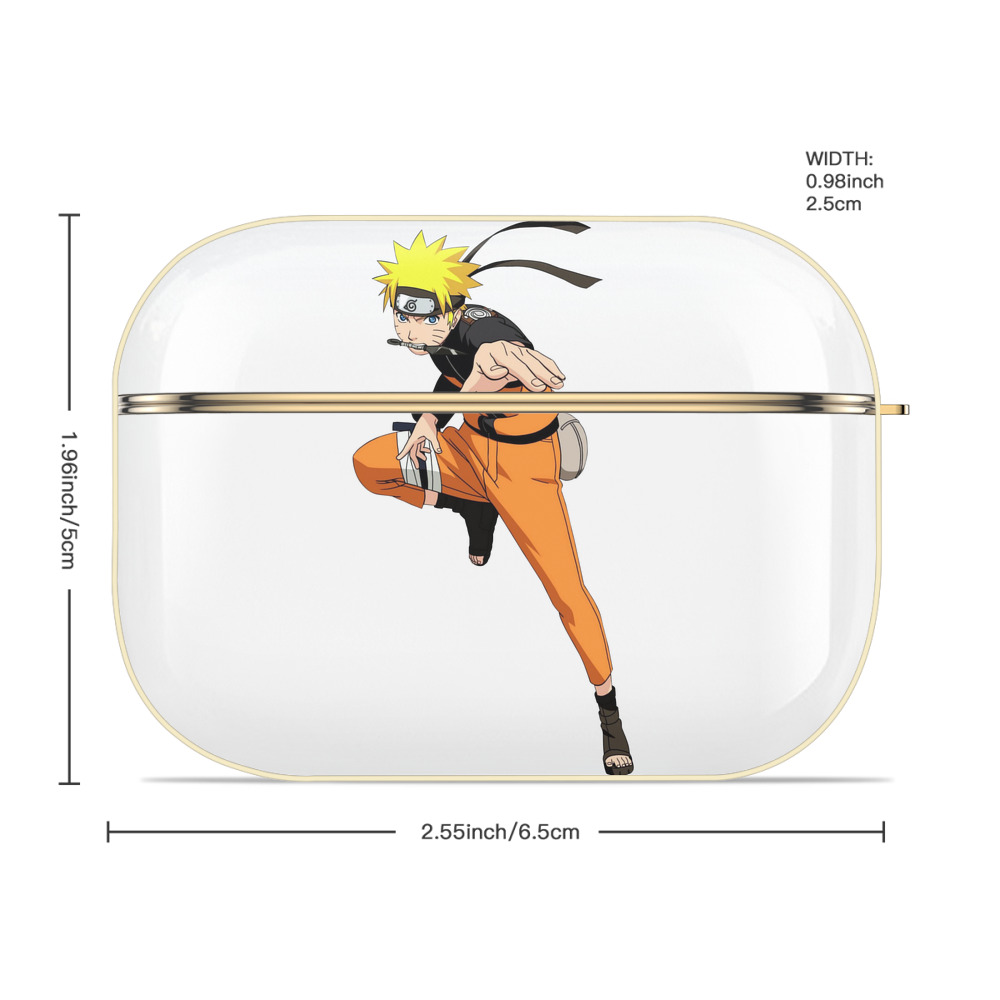 NARUTO -ナルト- うずまき ナルト Uzumaki Naruto 【AirPods Pro用】ハードシェル保護ケース｜耐衝撃・防指紋・カラビナ付き商品仕様