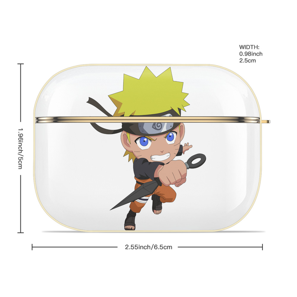 NARUTO -ナルト- うずまき ナルト Uzumaki Naruto 【AirPods Pro用】ハードシェル保護ケース｜耐衝撃・防指紋・カラビナ付き商品仕様