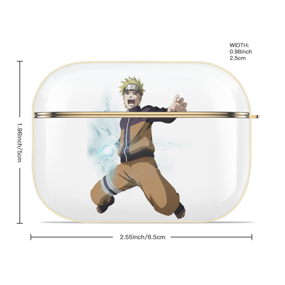 NARUTO -ナルト- うずまき ナルト Uzumaki Naruto 【AirPods Pro用】ハードシェル保護ケース｜耐衝撃・防指紋・カラビナ付き商品仕様