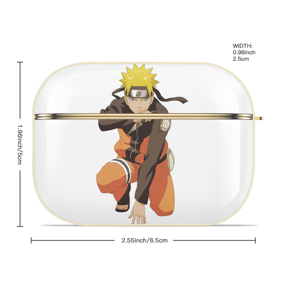 NARUTO -ナルト- うずまき ナルト Uzumaki Naruto 【AirPods Pro用】ハードシェル保護ケース｜耐衝撃・防指紋・カラビナ付き商品仕様