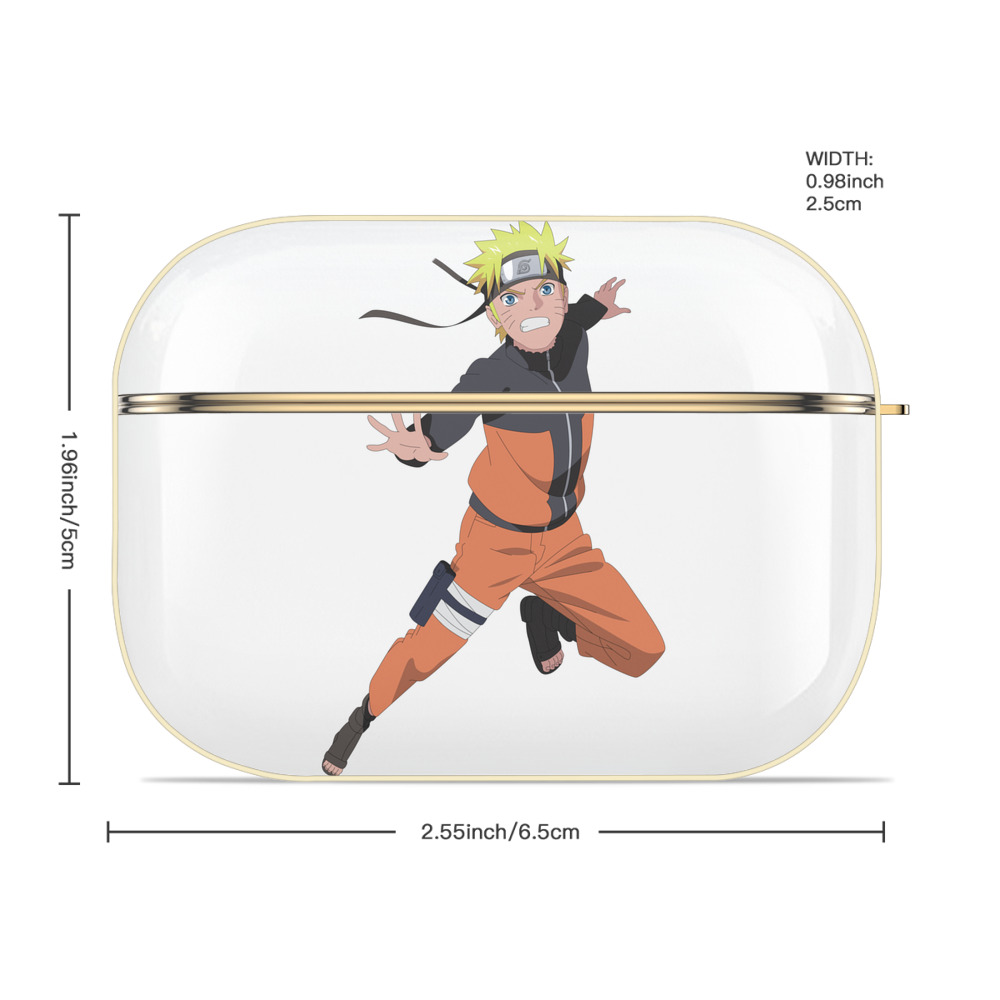 NARUTO -ナルト- うずまき ナルト Uzumaki Naruto 【AirPods Pro用】ハードシェル保護ケース｜耐衝撃・防指紋・カラビナ付き商品仕様