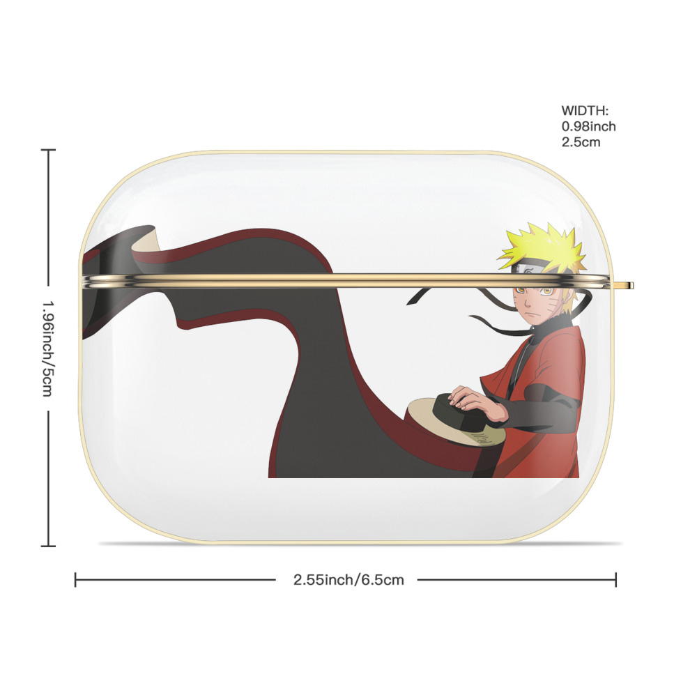 NARUTO -ナルト- うずまき ナルト Uzumaki Naruto 【AirPods Pro用】ハードシェル保護ケース｜耐衝撃・防指紋・カラビナ付き商品仕様