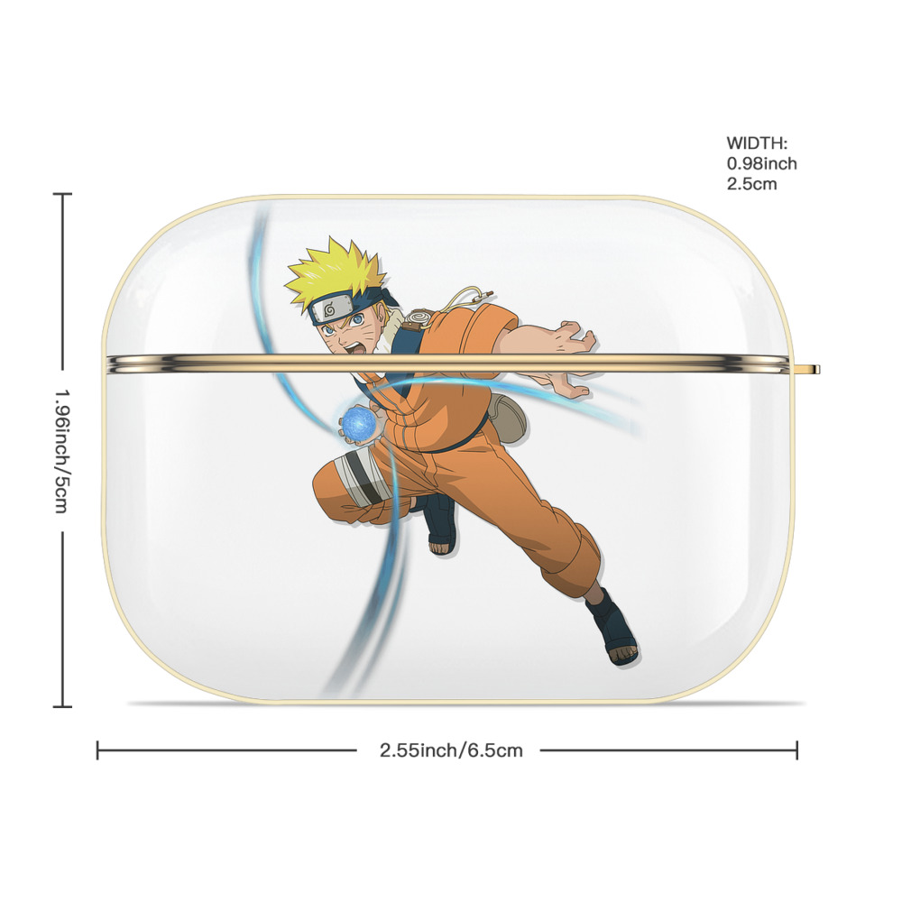 NARUTO -ナルト- うずまき ナルト Uzumaki Naruto 【AirPods Pro用】ハードシェル保護ケース｜耐衝撃・防指紋・カラビナ付き商品仕様