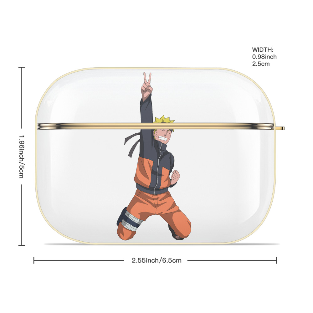 NARUTO -ナルト- うずまき ナルト Uzumaki Naruto 【AirPods Pro用】ハードシェル保護ケース｜耐衝撃・防指紋・カラビナ付き商品仕様