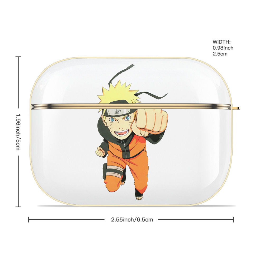 NARUTO -ナルト- うずまき ナルト Uzumaki Naruto 【AirPods Pro用】ハードシェル保護ケース｜耐衝撃・防指紋・カラビナ付き商品仕様