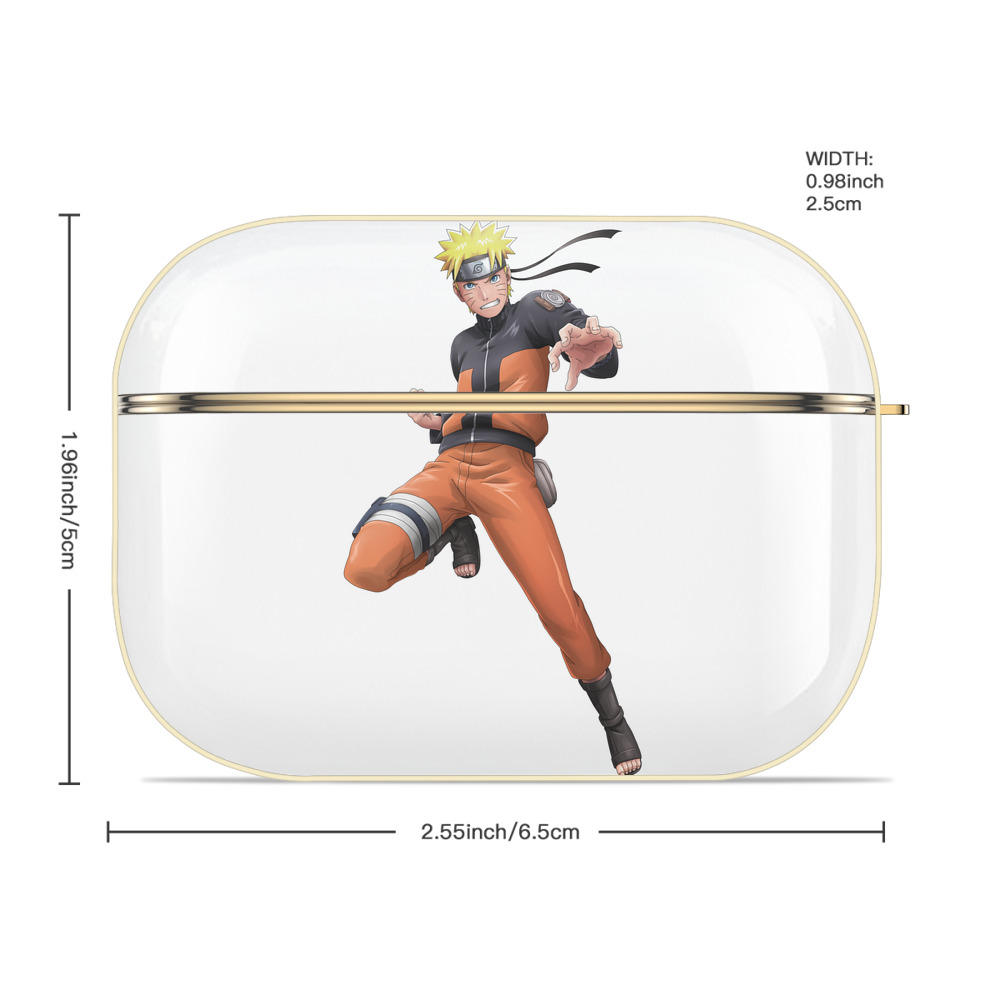 NARUTO -ナルト- うずまき ナルト Uzumaki Naruto 【AirPods Pro用】ハードシェル保護ケース｜耐衝撃・防指紋・カラビナ付き商品仕様