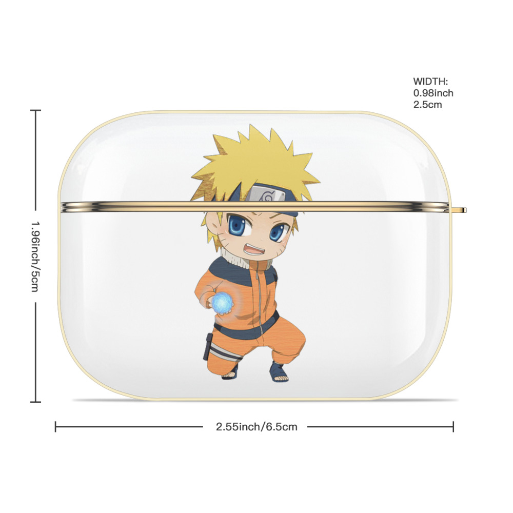 NARUTO -ナルト- うずまき ナルト Uzumaki Naruto 【AirPods Pro用】ハードシェル保護ケース｜耐衝撃・防指紋・カラビナ付き商品仕様
