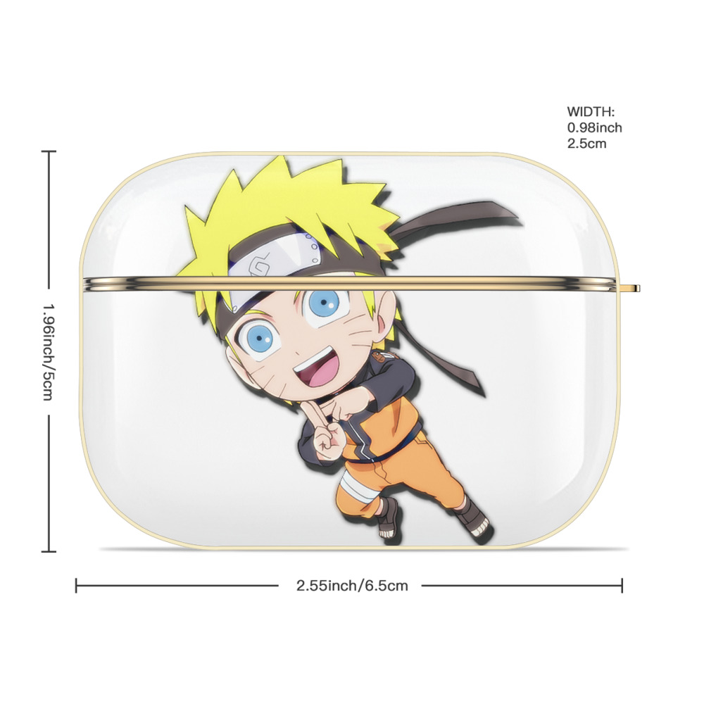 NARUTO -ナルト- うずまき ナルト Uzumaki Naruto 【AirPods Pro用】ハードシェル保護ケース｜耐衝撃・防指紋・カラビナ付き商品仕様
