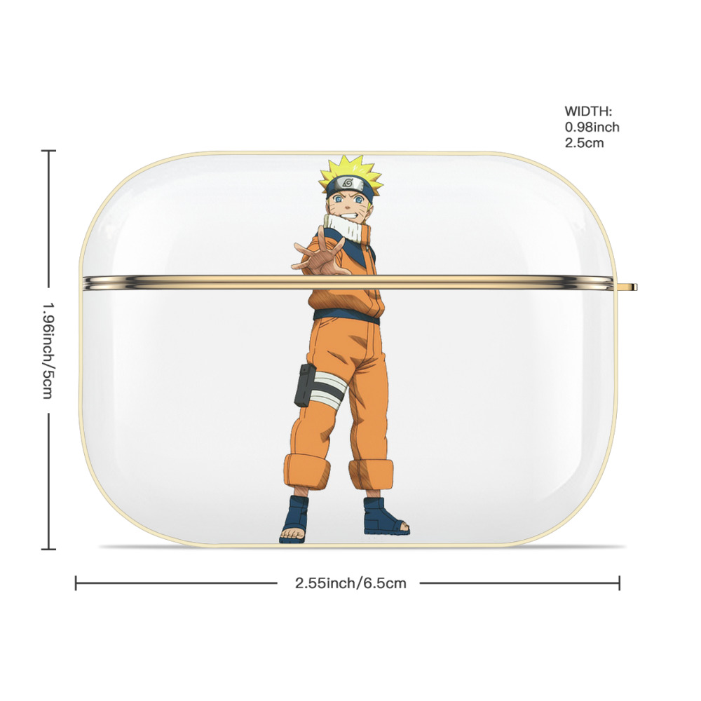 NARUTO -ナルト- うずまき ナルト Uzumaki Naruto 【AirPods Pro用】ハードシェル保護ケース｜耐衝撃・防指紋・カラビナ付き商品仕様